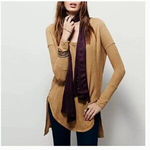 Free People Ventura Drippy High Low Thermal Top size XS